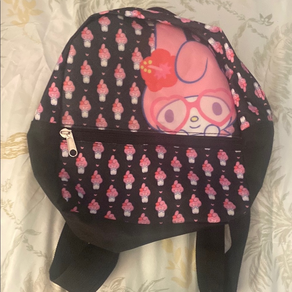 Hello Kitty Black and Pink Backpack